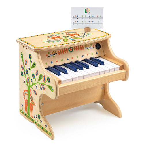 Kinderklavier aus Holz – Elektronisches Piano mit 18 Tasten