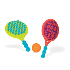 Set mit doppelseitigen Schlägern und Ball – Beach Boppers - tablude.com
