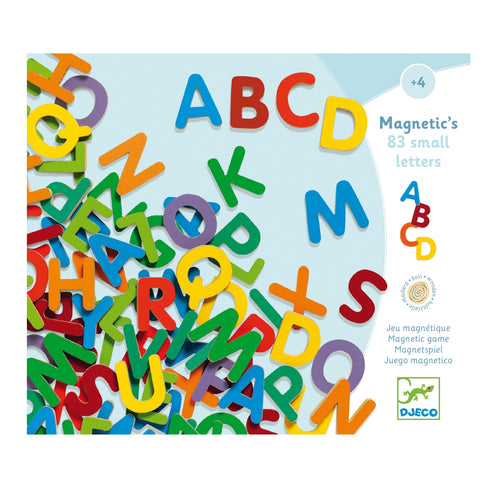 Holzmagnete – Buchstaben, 83 Stück - tablude.com