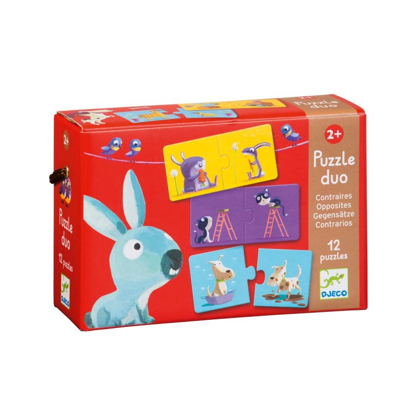 Duo-Puzzle für die Kleinsten – Gegensätze - tablude.com