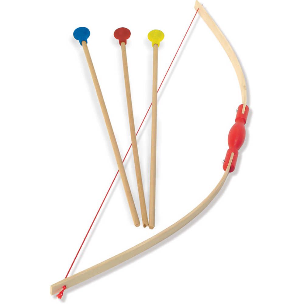 Holzbogen mit Pfeilen für Kinder