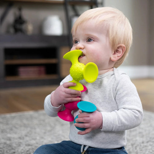 Rasseln Saugnäpfe Pip Squigz Loops - Bobo Orange - tablude.com