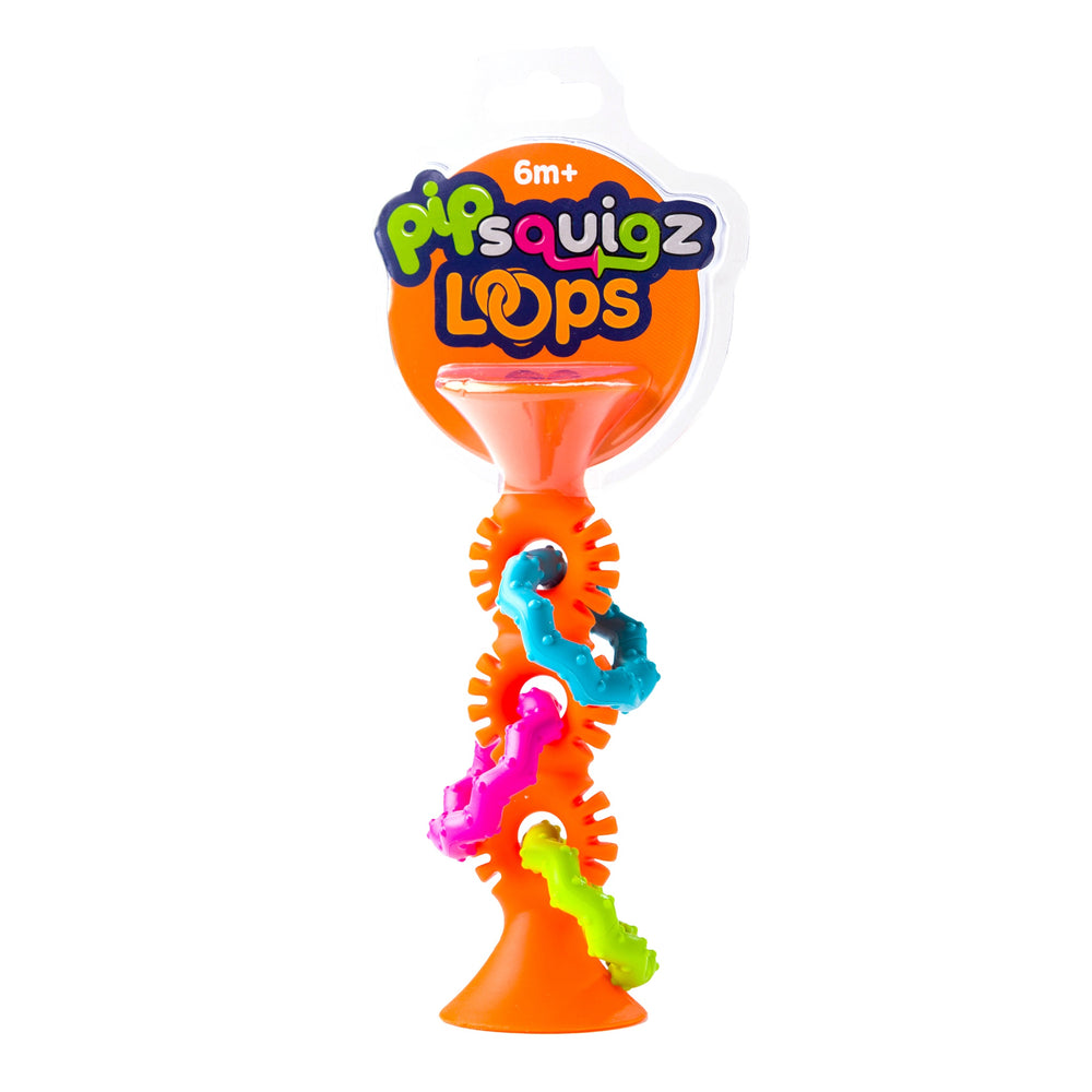 Rassel Saugnapf Pip Squigz Loops – Bobo Orange - tablude.com
