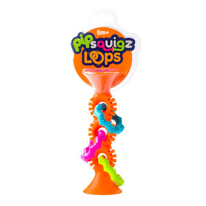 Rassel Saugnapf Pip Squigz Loops – Bobo Orange - tablude.com