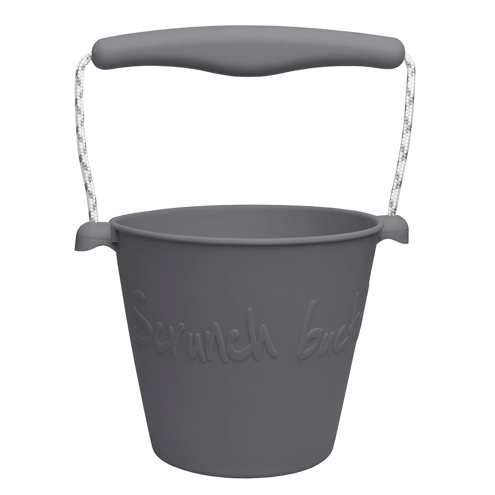 Zusammenklappbarer Eimer für Wasser und Sand – Dunkelgrau - tablude.com