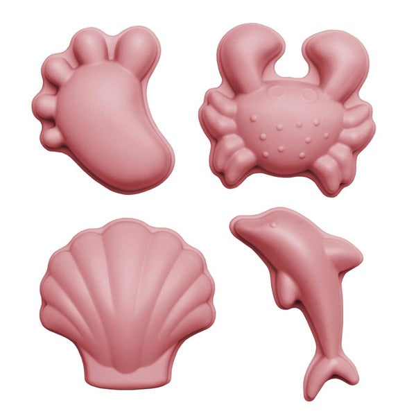 Silikon-Sandformen 4 Stück – Puderrosa - tablude.com