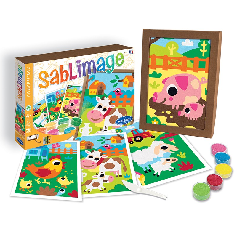 Sablimage Sandmalerei-Set – Bauernhof