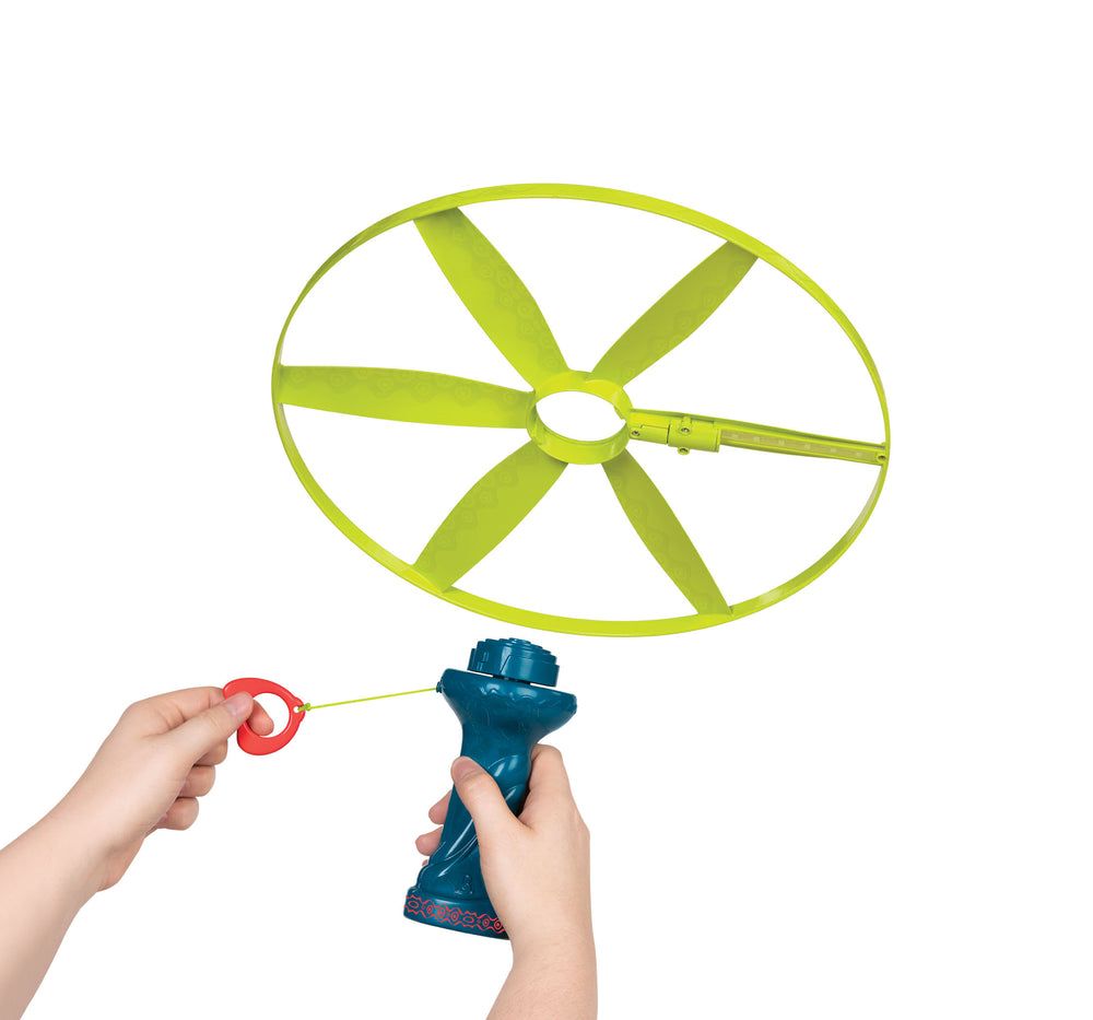 Fliegender Propeller - Scheibe mit farbigem Licht - tablude.com