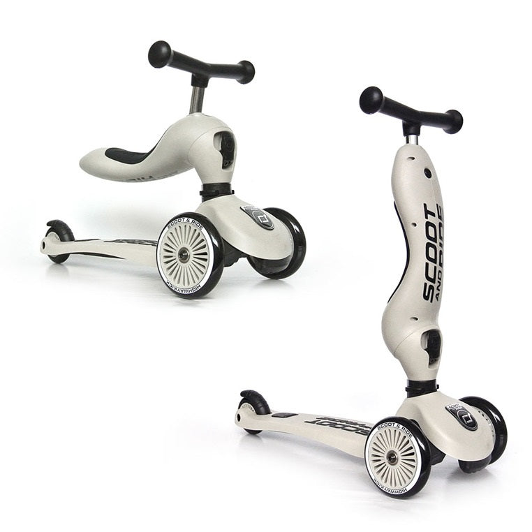Roller und Fahrrad 2in1 Highwaykick  1-5 Jahre - Ash - tablude.com