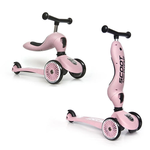 Roller und Fahrrad 2in1 Highwaykick  1-5 Jahre - Rose - tablude.com