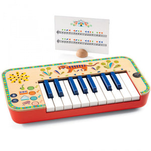 Synthesizer aus Holz - Elektronisches Kinder-Keyboard