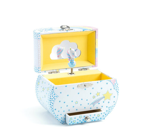 Schatulle mit Spieluhr  – Einhorn - tablude.com