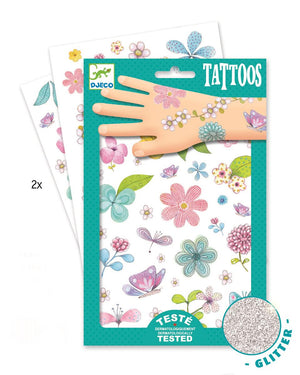 Glitzertattoos – Blumen - tablude.com