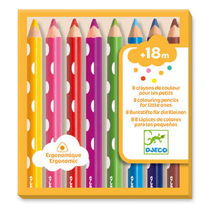 Set mit 8 Buntstiften für Kleinkinder - tablude.com