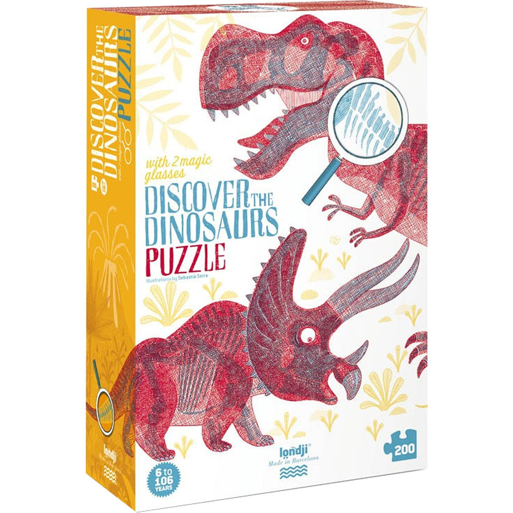 Lernpuzzle mit Spiel – Entdecke die Welt der Dinosaurier - tablude.com