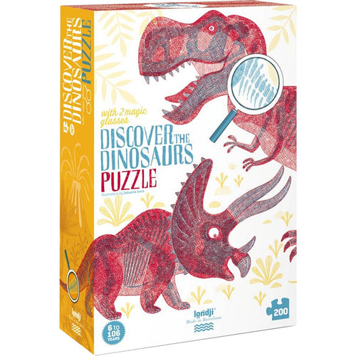 Lernpuzzle mit Spiel – Entdecke die Welt der Dinosaurier - tablude.com