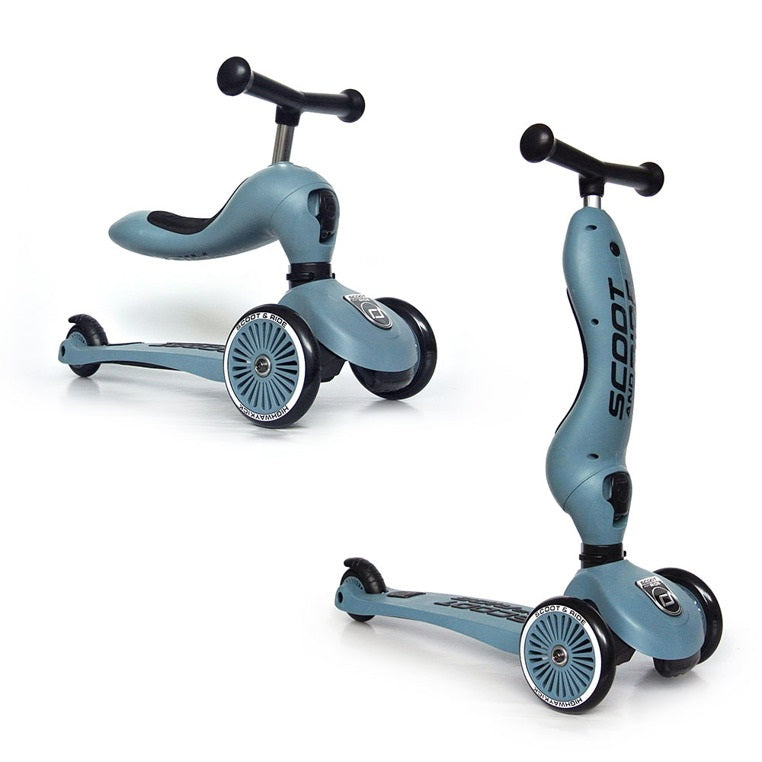Roller und Fahrrad 2in1 Highwaykick 1-5 Jahre - Steel - tablude.com