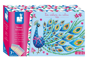 Kunstset mit magischen Strasssteinen – Schöne Vögel - tablude.com