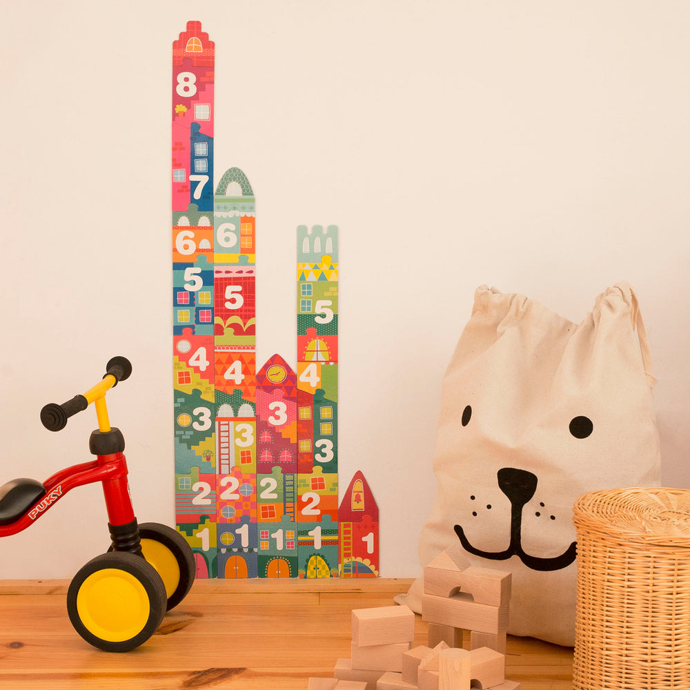 Puzzle im Kartonhaus – Zahlen 3+ - tablude.com