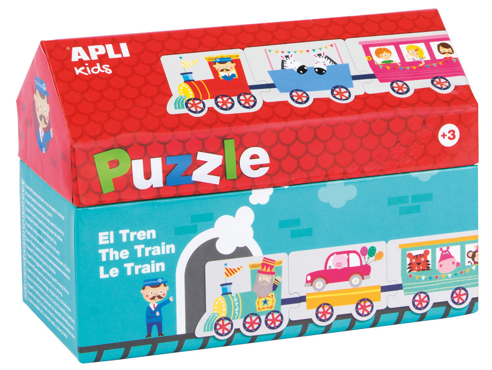 Puzzle im Kartonhaus – Zug 3+ - tablude.com