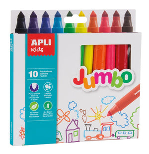 Jumbo-Filzstifte – 10 Farben - tablude.com