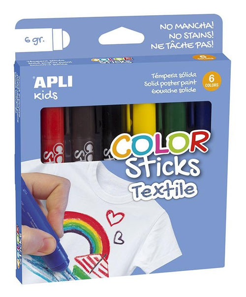 Textilstifte – 6 Farben - tablude.com