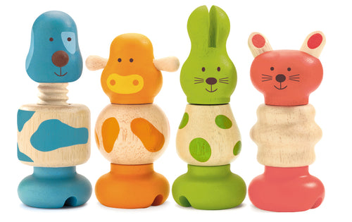 Holzspielzeug Schrauben  - Tiere - tablude.com
