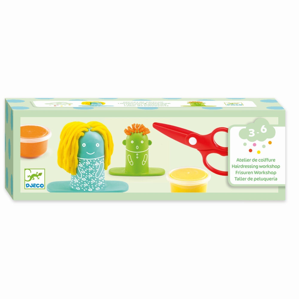 Set mit Modelliermasse - Friseursalon - tablude.com
