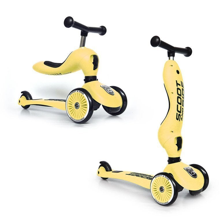 Laufrad und Fahrrad 2in1 Highwaykick  1-5 Jahre - Lemon - tablude.com