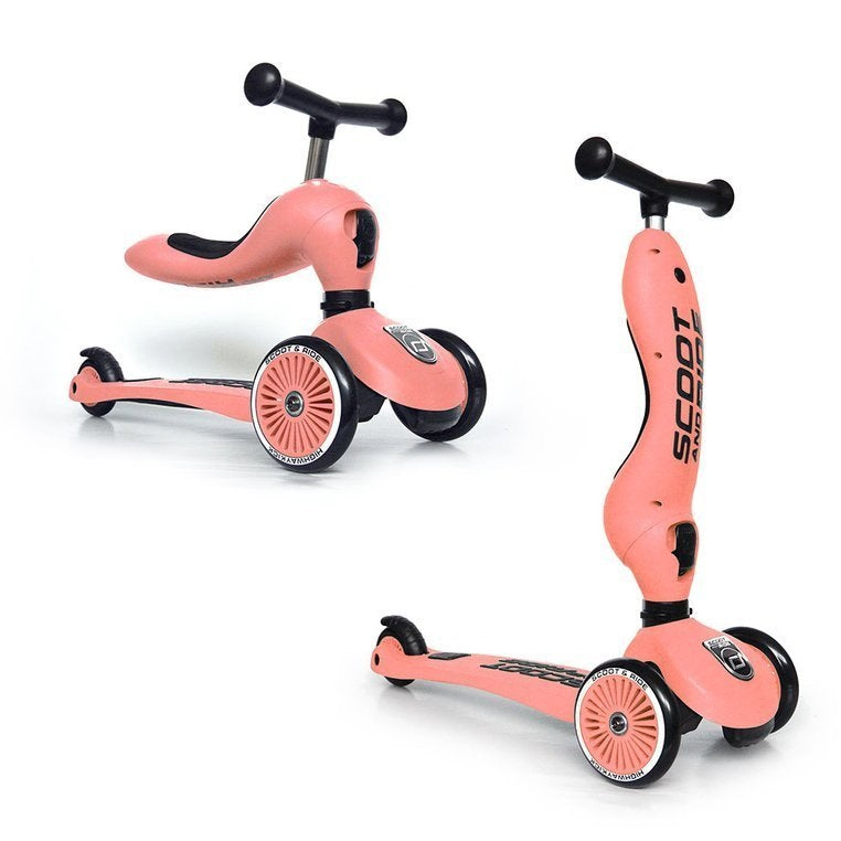 Laufrad und Fahrrad 2in1 Highwaykick  1-5 Jahre - Peach - tablude.com