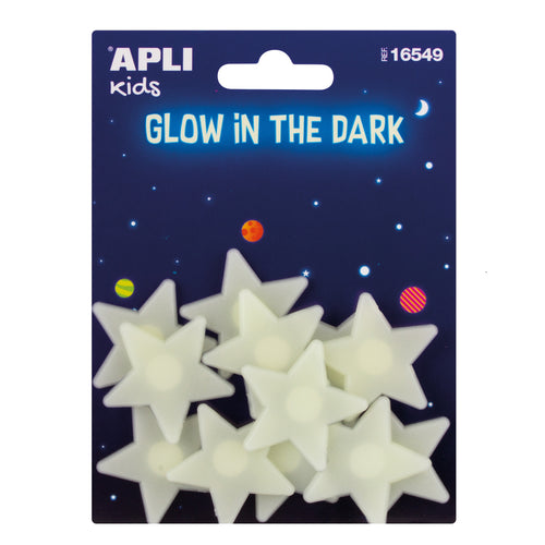 Fluoreszierende Aufkleber – Kleine Sterne 12 Stück - tablude.com