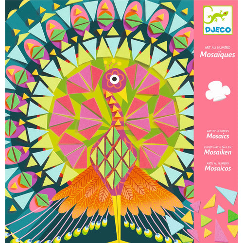 Kunstset – Schaumstoffmosaike – Pfau und Eule - tablude.com