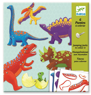 Malset mit beweglichen Elementen – Dinosaurier - tablude.com