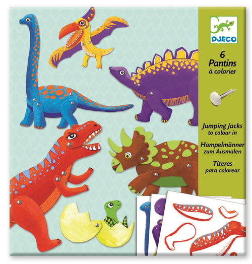 Malset mit beweglichen Elementen – Dinosaurier - tablude.com