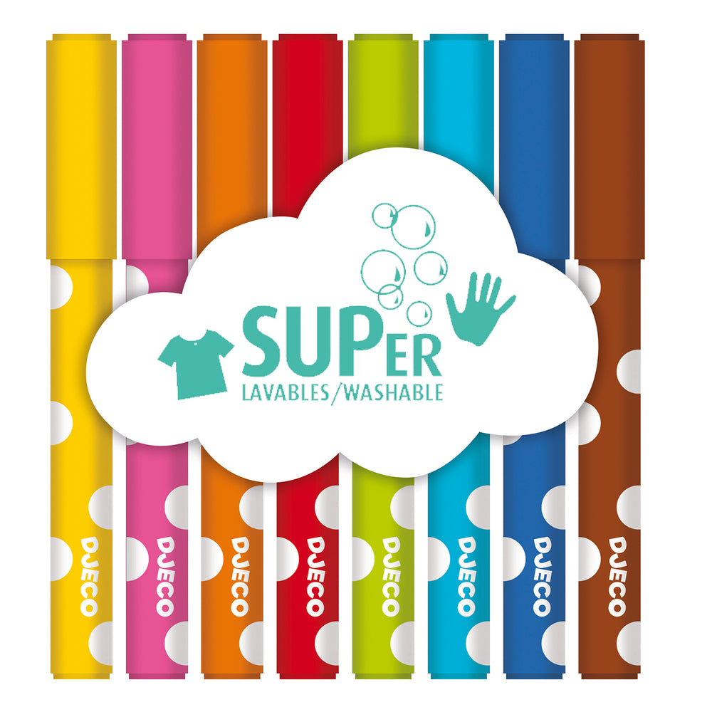 Filzstifte für Kleinkinder - 8 Farben - tablude.com