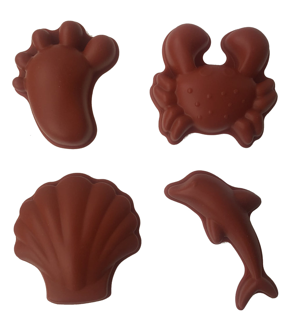 Silikon-Sandformen, 4 Stück – Rost - tablude.com