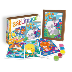 Sandmalerei-Set Sablimage – Niedliche Tiere
