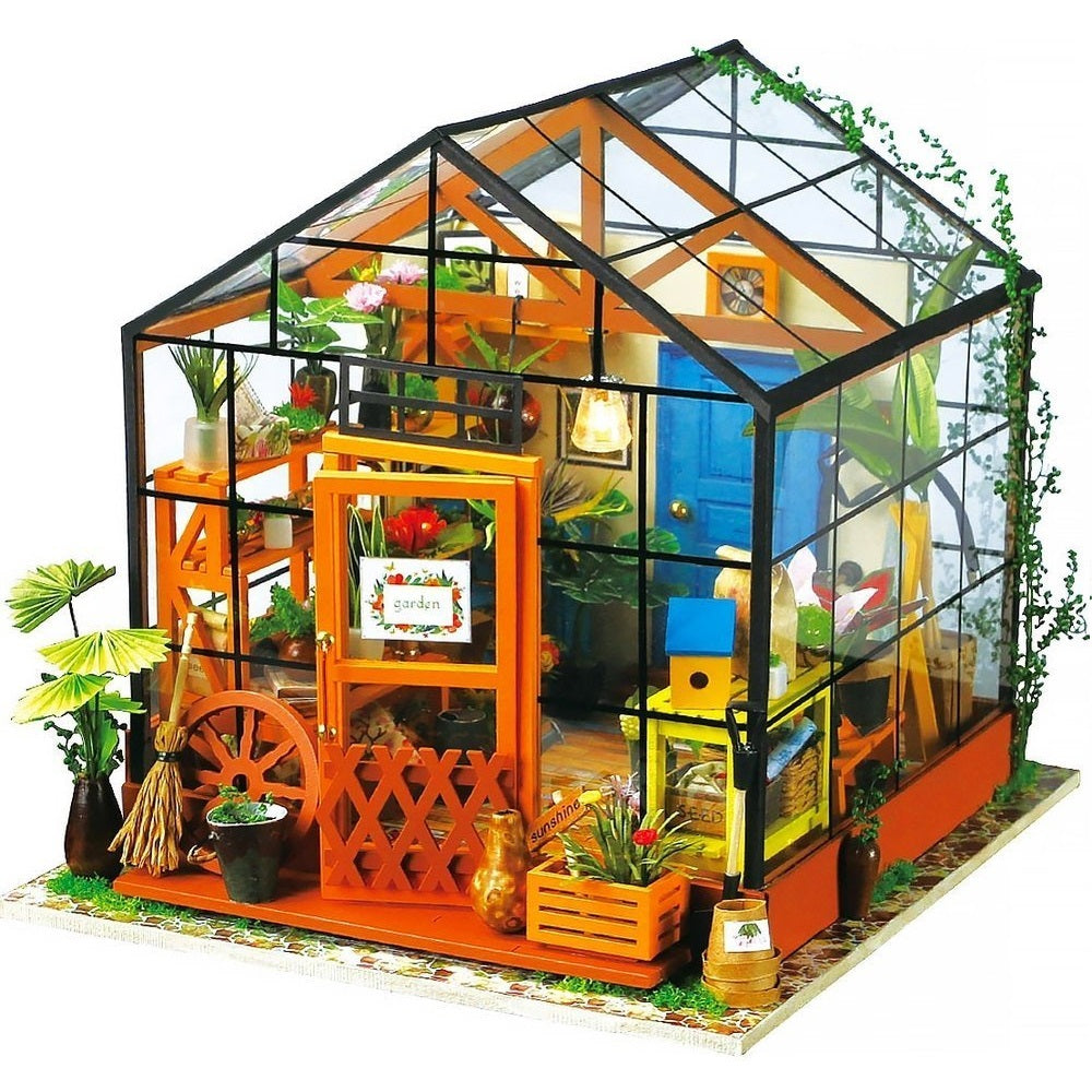 Bemaltes Modell Mini Gewächshaus