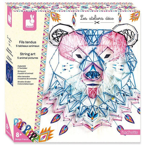 Zestaw kreatywny Przeplatanka 3D String art Janod - Zwierzęta 8+ - tablude.com