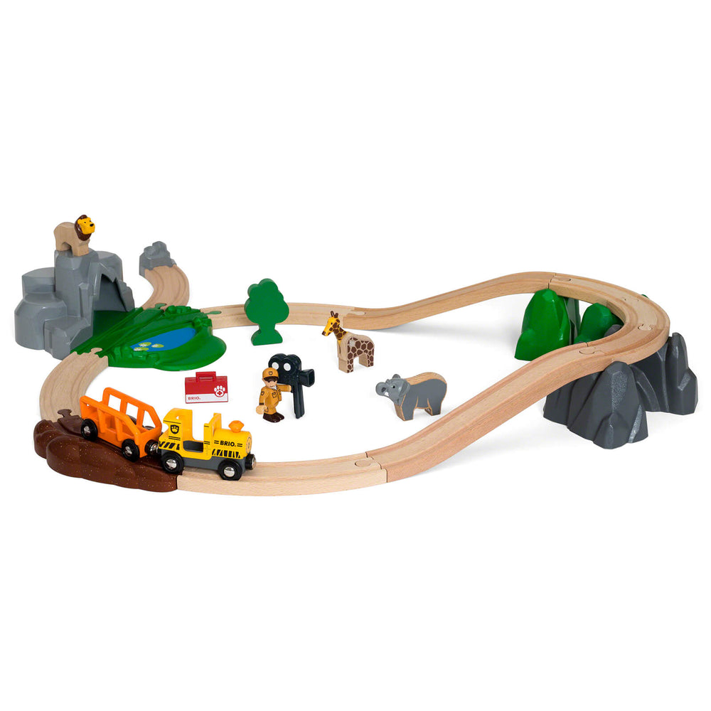 Holz-Safari-Bahn