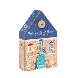 Doppelseitiges Puzzle für Kinder – Willkommen in meinem Zuhause - tablude.com