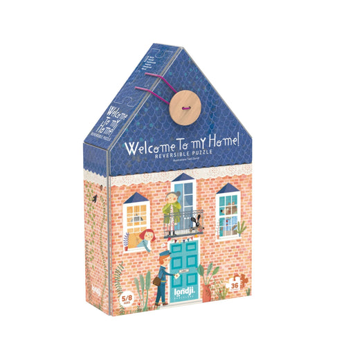 Doppelseitiges Puzzle für Kinder – Willkommen in meinem Zuhause - tablude.com