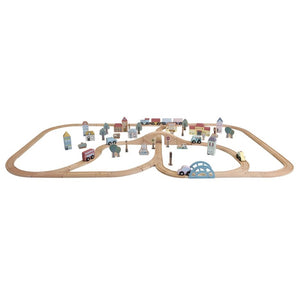 Holzeisenbahn XXL – 107 Teile - tablude.com