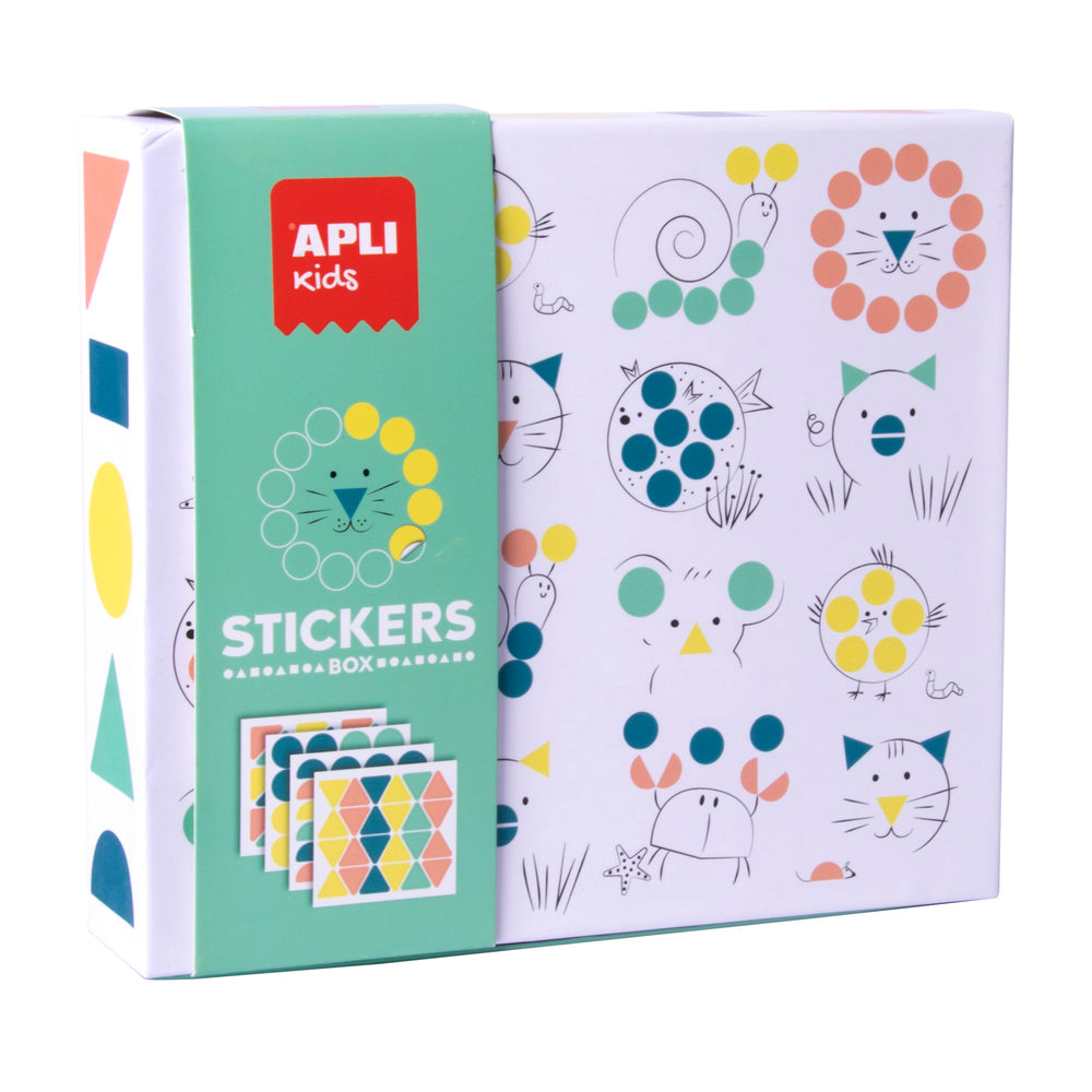 Stickerset mit geometrischen Motiven – Tiere - tablude.com