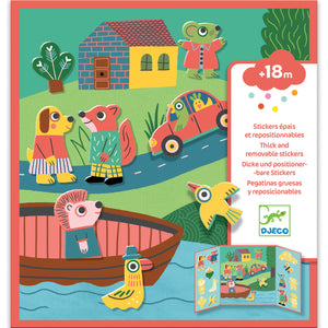 Set mit wiederverwendbaren Aufklebern – Tiere - tablude.com