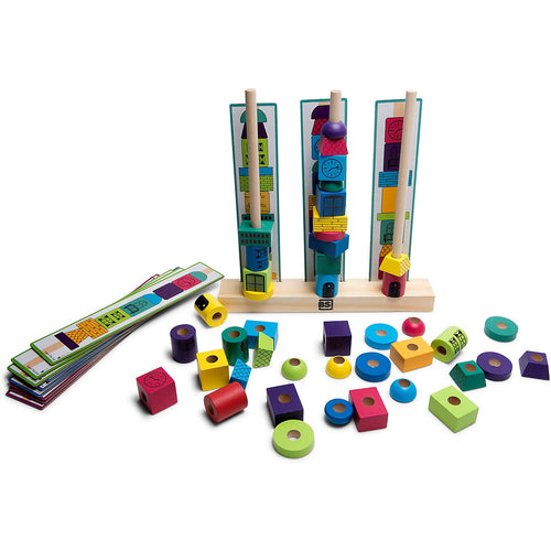 Holzpuzzle – Turm aus Bausteinen - tablude.com