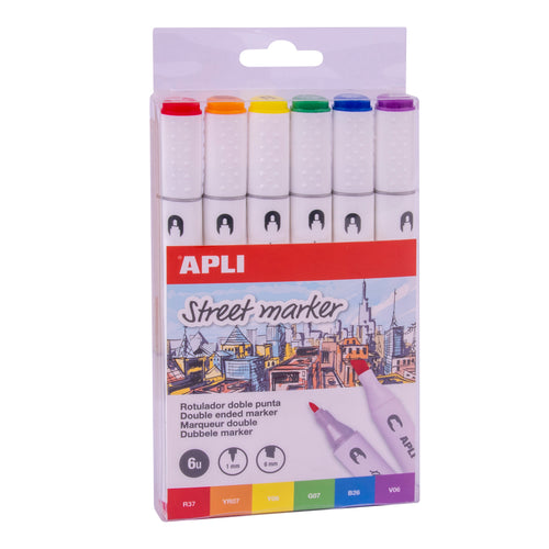 Doppelseitige Marker Street Marker – 6 Farben - tablude.com