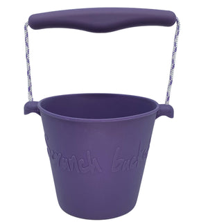 Zusammenklappbarer Eimer für Wasser und Sand – Violett - tablude.com