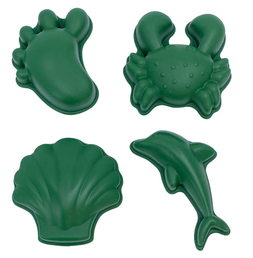 Silikon-Sandformen, 4 Stück – Dunkelgrün - tablude.com