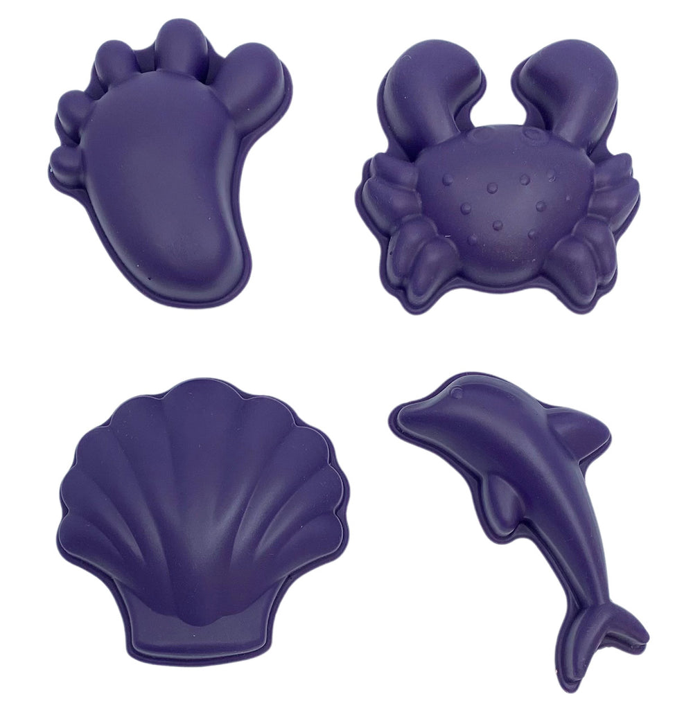 Silikon-Sandförmchen, 4 Stück - Violett - tablude.com